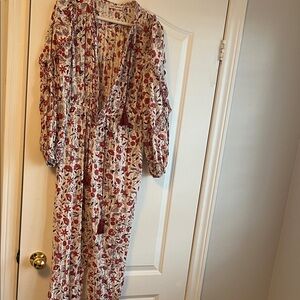 Ulla Johnson Red and Cream romper